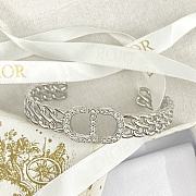 Bagsaaa Dior Crystal Silver Bracelet  - 2