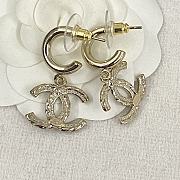 Bagsaaa Chanel CC Gold Earrings - 2