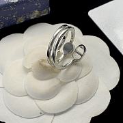 Bagsaaa Dior Montaigne Silver Ring - 5