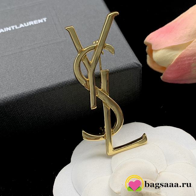 Bagsaaa YSL Gold Brooch - 1