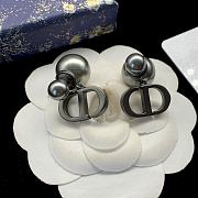 Bagsaaa Dior Montaigne CD Black Stud Earrings - 3