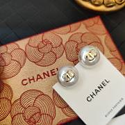 Bagsaaa Chanel Pearl Stud Earrings - 3