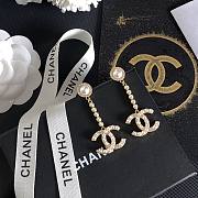 Bagsaaa Chanel CC Logo Crystal Gold Drop Earrings - 6