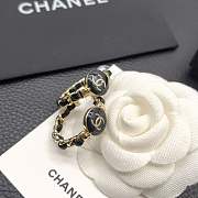 Bagsaaa Chanel Black Hoop Earrings - 5