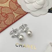 Bagsaaa Chanel Pearl Silver Drop Earrings 02 - 6