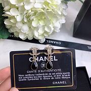 Bagsaaa Chanel Tear Drop Black Earrings - 3