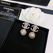 Bagsaaa Chanel Crystal Ball Drop Earrings - 1