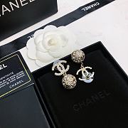 Bagsaaa Chanel Crystal Ball Drop Earrings - 4