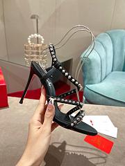 	 Bagsaaa Christian Louboutin Spikita Strap 100 Black Spike Heels - 1