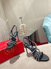 	 Bagsaaa Christian Louboutin Spikita Strap 100 Black Spike Heels - 3