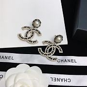 Bagsaaa Chanel Black CC Logo Drop Earrings - 1