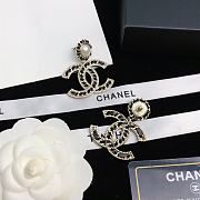 Bagsaaa Chanel Black CC Logo Drop Earrings - 6