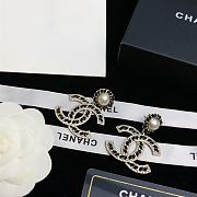Bagsaaa Chanel Black CC Logo Drop Earrings - 5