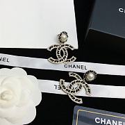 Bagsaaa Chanel Black CC Logo Drop Earrings - 4