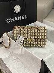 Bagsaaa Chanel Classic Handbag Wool Tweed & Gold-Tone Metal A01112 - 15.5 × 25.5 × 6.5 cm - 1