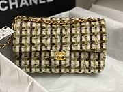 Bagsaaa Chanel Classic Handbag Wool Tweed & Gold-Tone Metal A01112 - 15.5 × 25.5 × 6.5 cm - 2