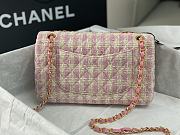 	 Bagsaaa Chanel Tweed Flap Pink and Cream - 25cm - 4