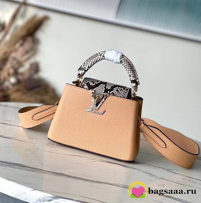 	 Bagsaaa Louis Vuitton Capucines Arizona Brown - 21 * 14 * 8 cm - 1