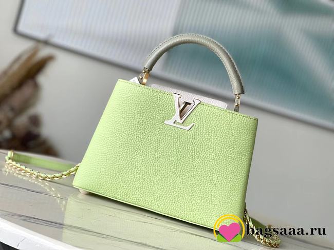 Bagsaaa Louis Vuitton Capucines BB Vert Noto Green - 27 x 18 x 9 cm - 1