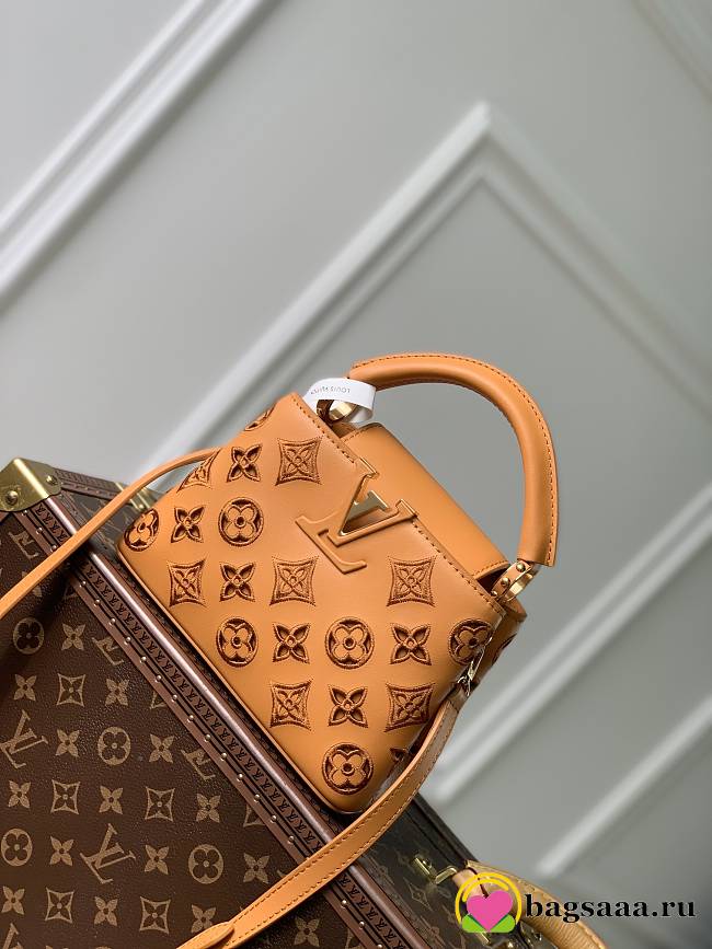 	 Bagsaaa Louis Vuitton Capucines Mini Brown Monogram - 21x14x8cm - 1