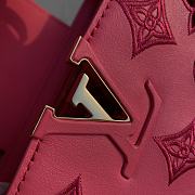 	 Bagsaaa Louis Vuitton Capucines Mini Dark Pink Monogram - 21x14x8cm - 4