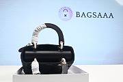 Bagsaaa Dior Lady  Mini Black Cannage Lambskin - 17 x 15 x 7 cm - 6