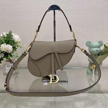 Bagsaaa Dior Saddle Grey Bag - 25.5x20x6.5cm