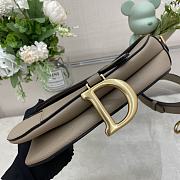 Bagsaaa Dior Saddle Grey Bag - 25.5x20x6.5cm - 6