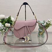 	 Bagsaaa Dior Saddle Pink Bag - 25.5x20x6.5cm - 1