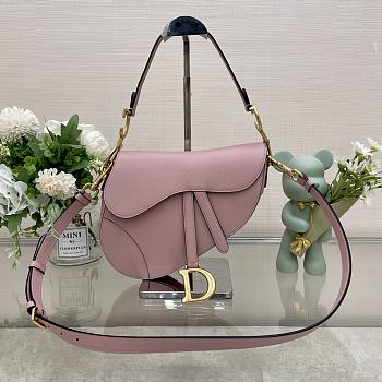 	 Bagsaaa Dior Saddle Pink Bag - 25.5x20x6.5cm