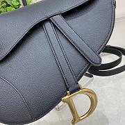 	 Bagsaaa Dior Saddle Black Bag - 25.5x20x6.5cm - 4