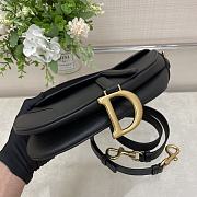 	 Bagsaaa Dior Saddle Black Bag - 25.5x20x6.5cm - 3