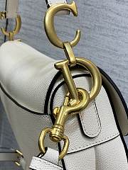 	 Bagsaaa Dior Saddle White Bag - 25.5x20x6.5cm - 6