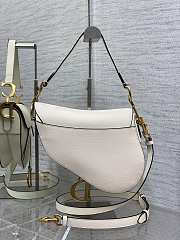 	 Bagsaaa Dior Saddle White Bag - 25.5x20x6.5cm - 3