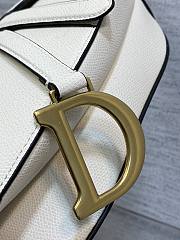 	 Bagsaaa Dior Saddle White Bag - 25.5x20x6.5cm - 2