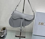 Bagsaaa Dior Saddle Light Grey - 25.5 x 20 x 6.5 cm - 1