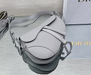Bagsaaa Dior Saddle Light Grey - 25.5 x 20 x 6.5 cm - 3