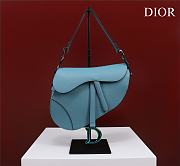 Bagsaaa Dior Saddle Blue Leather and coloful harrdware - 25.5 x 20 x 6.5 cm  - 1