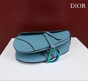 Bagsaaa Dior Saddle Blue Leather and coloful harrdware - 25.5 x 20 x 6.5 cm  - 5