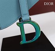 Bagsaaa Dior Saddle Blue Leather and coloful harrdware - 25.5 x 20 x 6.5 cm  - 2