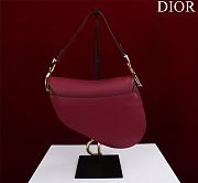	 Bagsaaa Dior Saddle Burrgundy Leather and coloful harrdware - 25.5 x 20 x 6.5 cm - 5