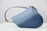 Bagsaaa Dior Saddle Ombre Blue Leather -  25.5 x 20 x 6.5 cm - 4
