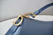 Bagsaaa Dior Saddle Ombre Blue Leather -  25.5 x 20 x 6.5 cm - 3