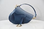 Bagsaaa Dior Saddle Ombre Blue Leather -  25.5 x 20 x 6.5 cm - 2