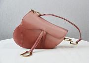 	 Bagsaaa Dior Saddle Ombre Red Leather - 25.5 x 20 x 6.5 cm - 1