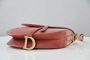 	 Bagsaaa Dior Saddle Ombre Red Leather - 25.5 x 20 x 6.5 cm - 6