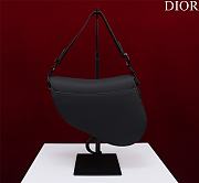 	 Bagsaaa Dior All Black Saddle Bag - 25.5 x 20 x 6.5 cm - 4
