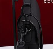 	 Bagsaaa Dior All Black Saddle Bag - 25.5 x 20 x 6.5 cm - 5