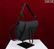 	 Bagsaaa Dior All Black Saddle Bag - 25.5 x 20 x 6.5 cm - 3