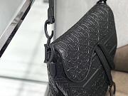 Bagsaaa Dior Saddle Black Dior Oblique Embossed Calfskin - 25.5 x 20 x 6.5 cm - 3
